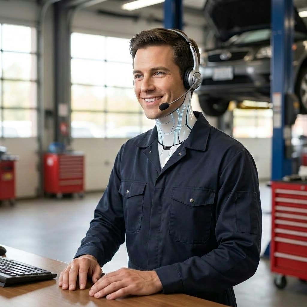 AI assistant persona for an auto repair shop